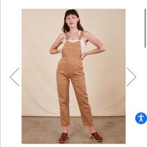 Big Bud Press tan overalls NWT sz M